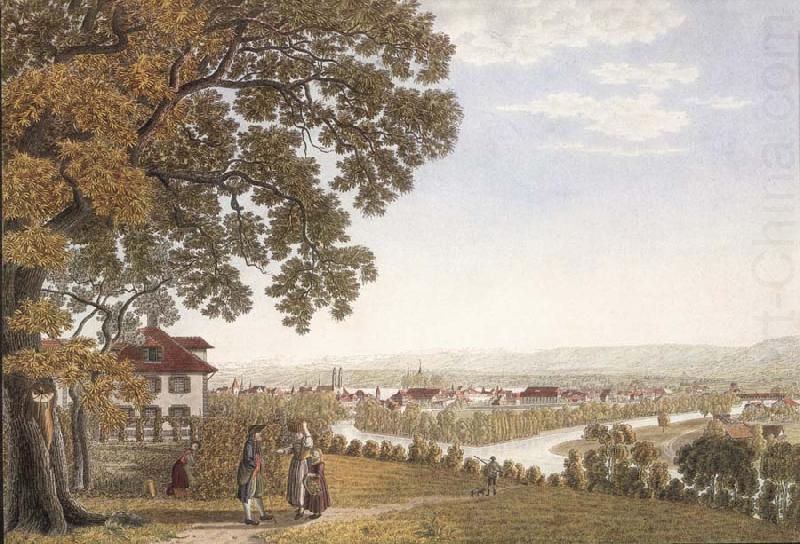Johann Jakob Biedermann Seen City of Zurich china oil painting image
